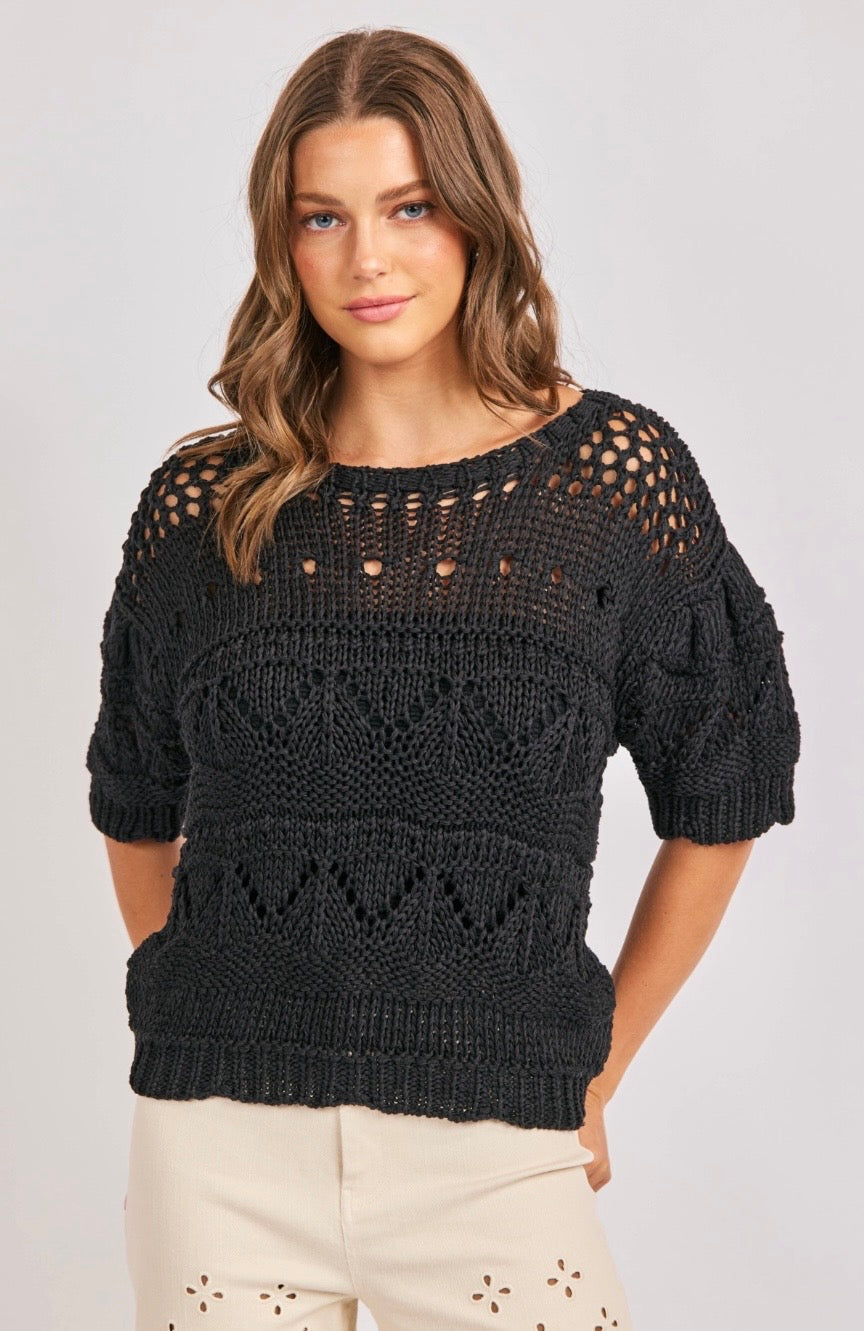 Annette Open Knit Sweater