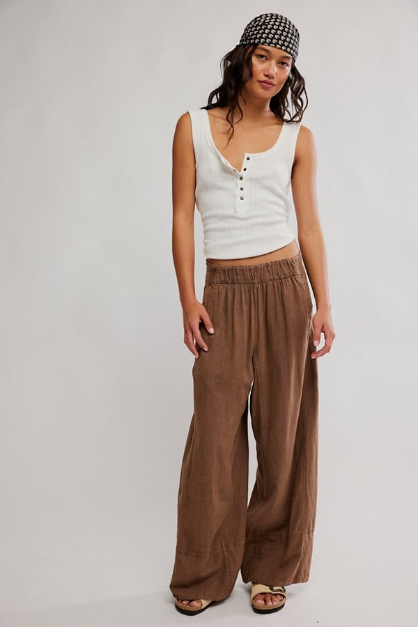 Days End Linen Pull On Pants