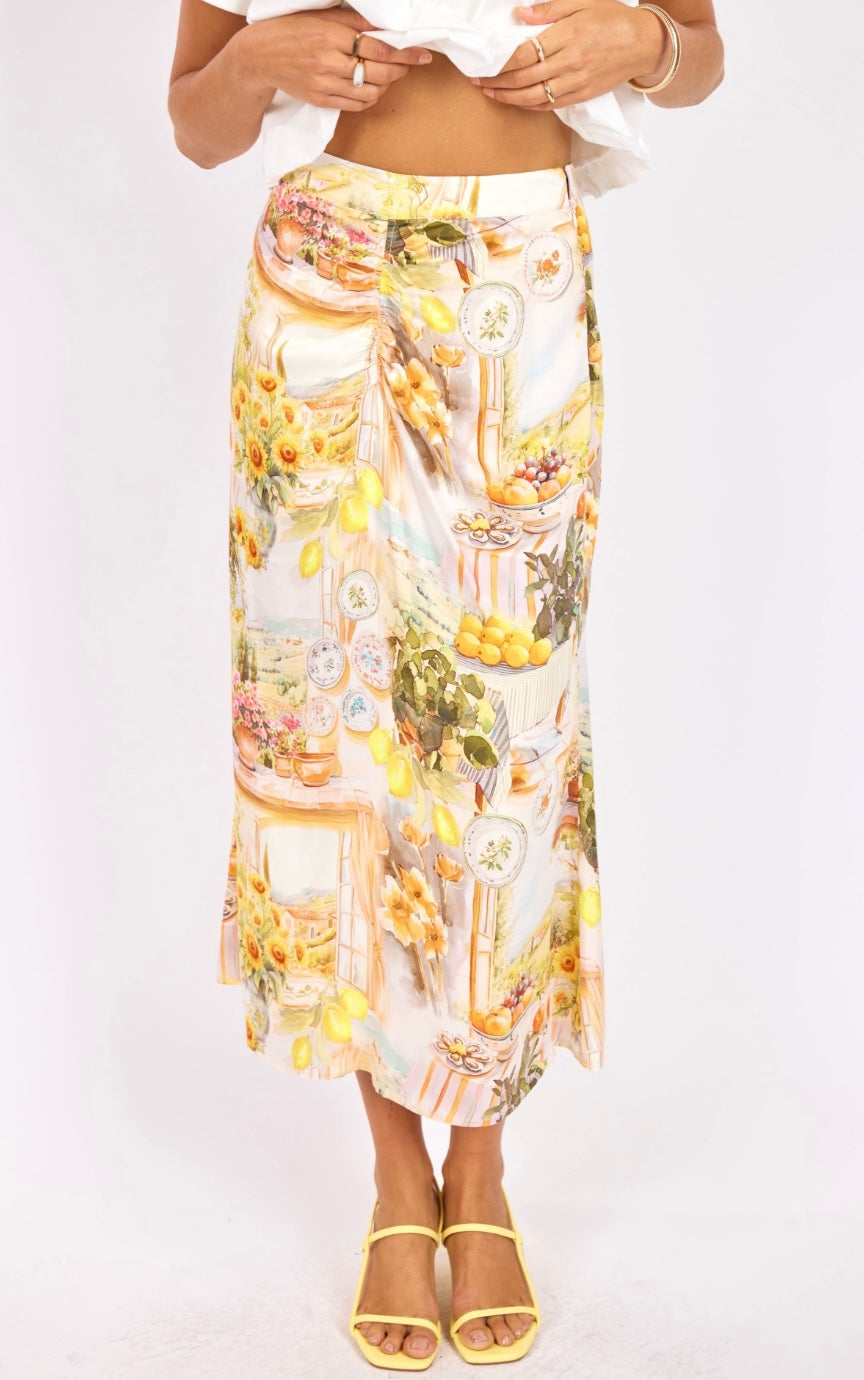 Limoncello Midi Skirt