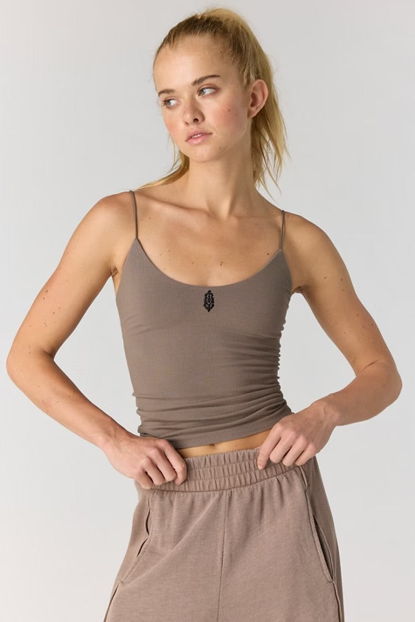 Skinny Strap Logo Tank