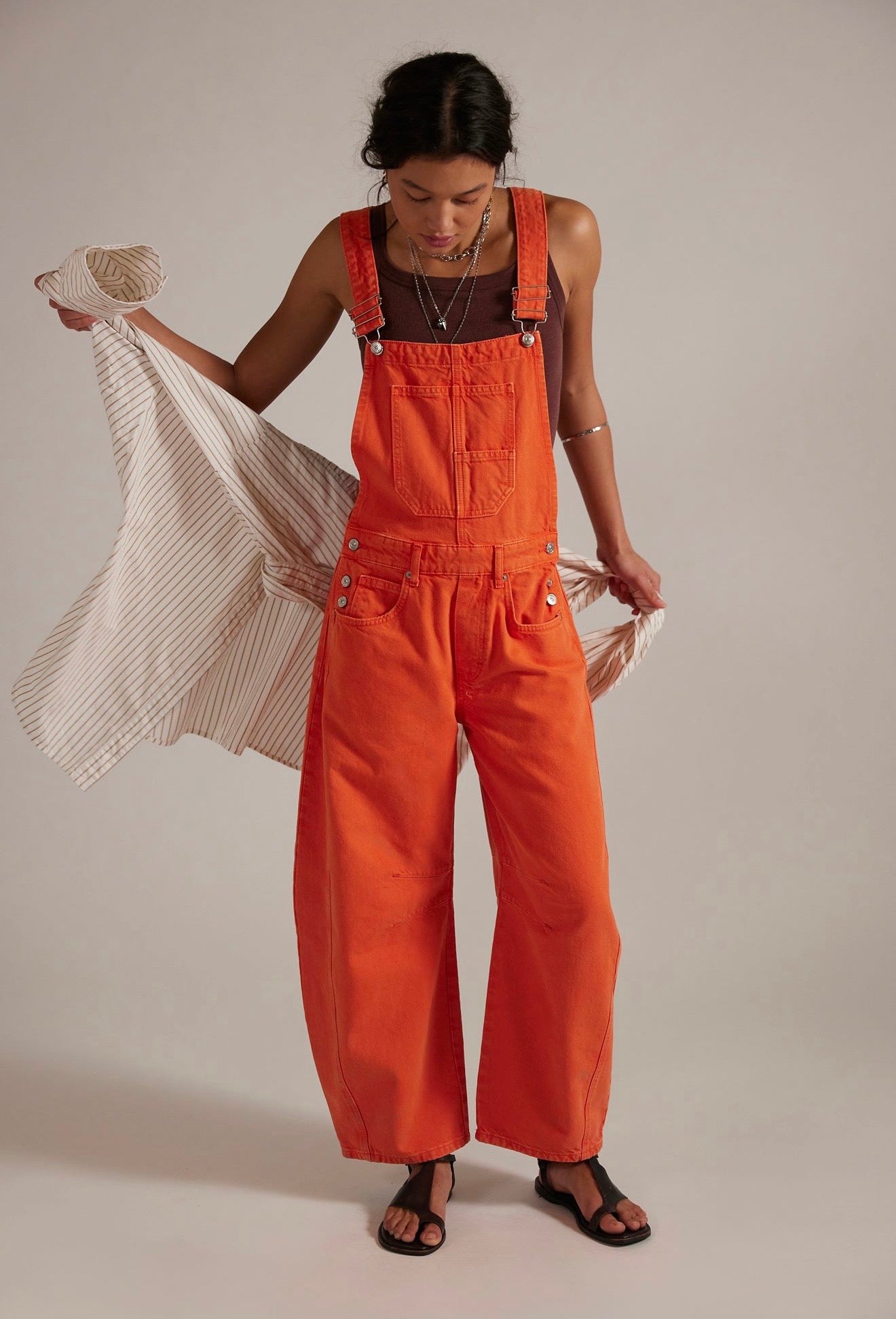 We The Free Good Luck Barrel Overalls/ Spicy