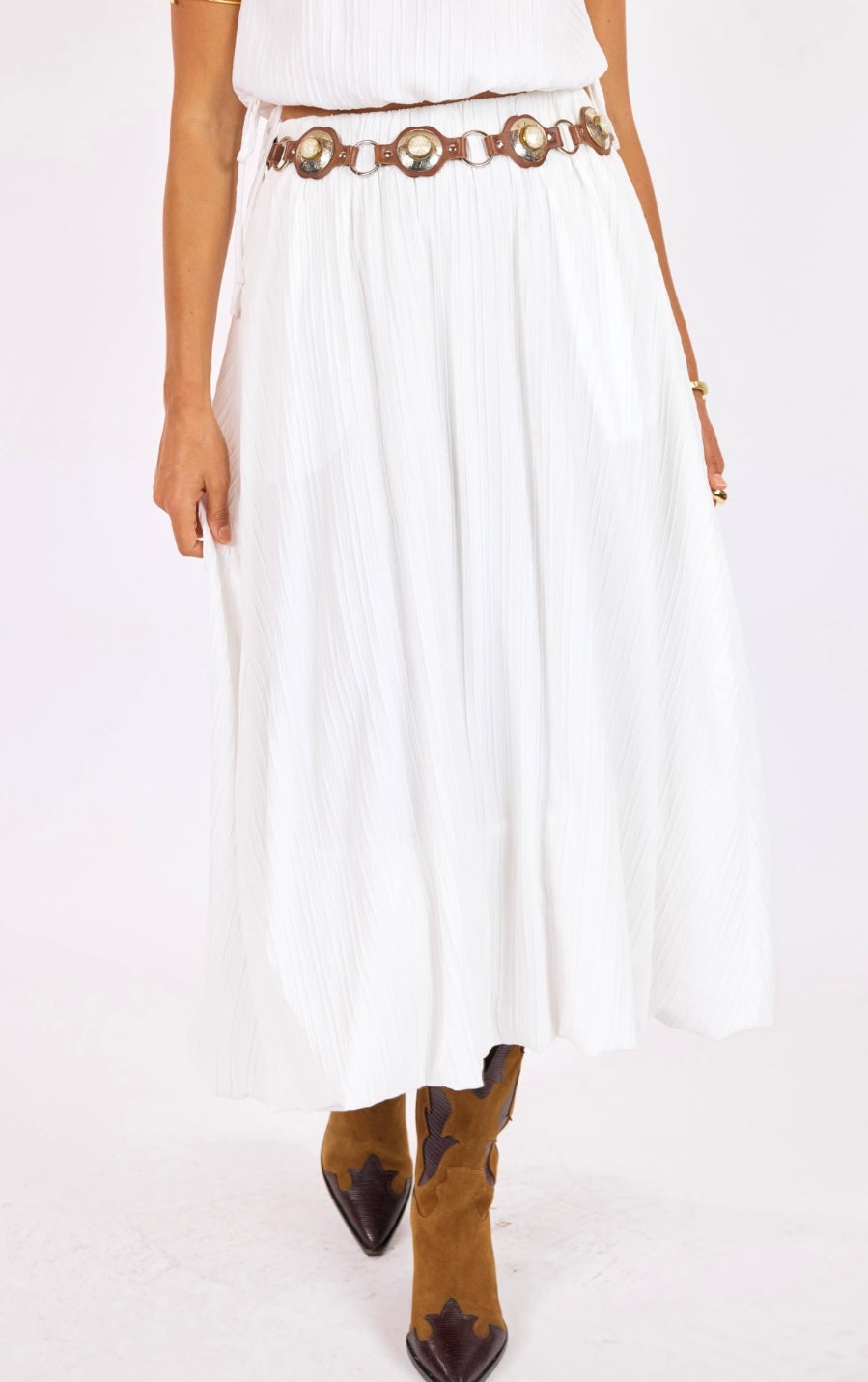 Deja Vu Bubble Maxi Skirt