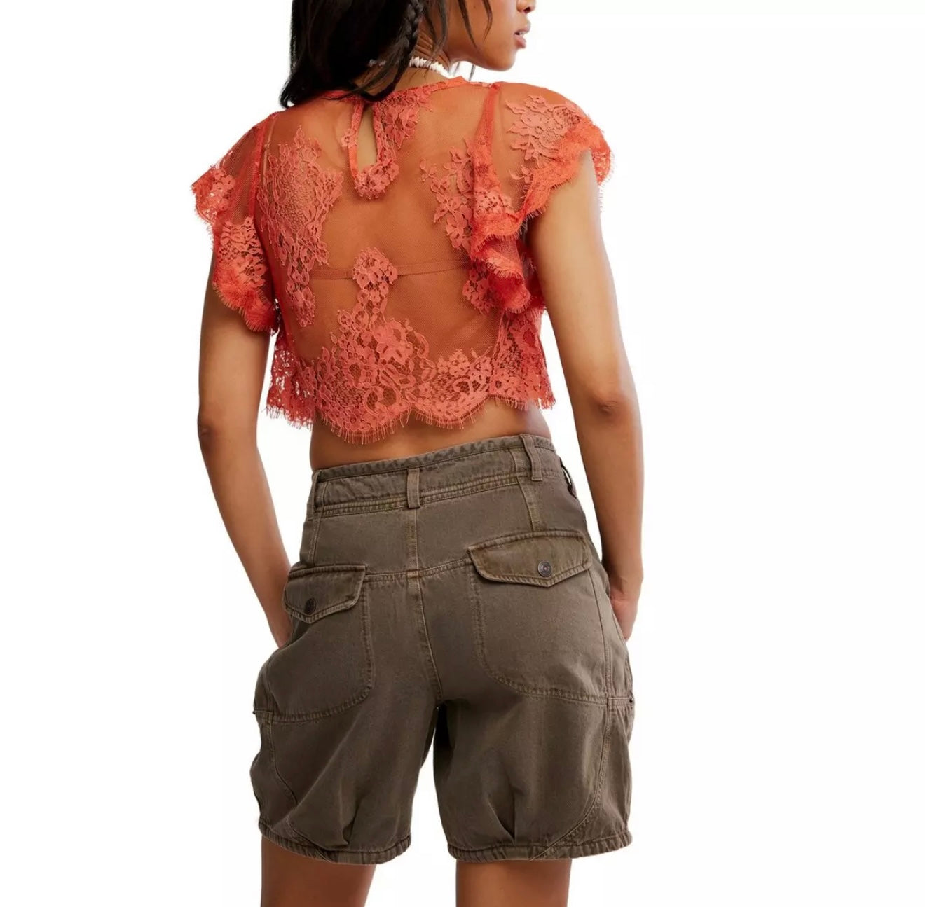 Lunar Ash Lace Top/ Sunset