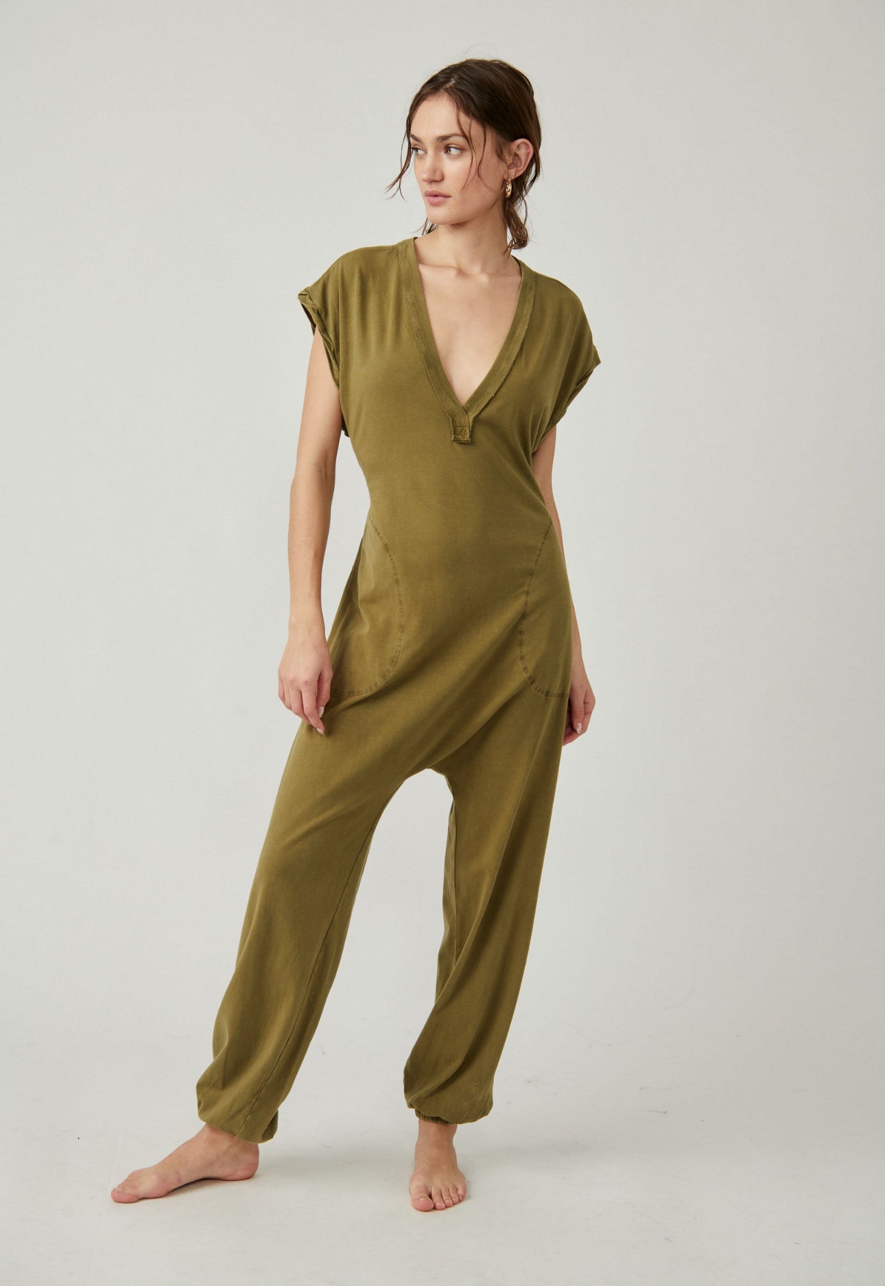 Hot Shot Vneck Onesie
