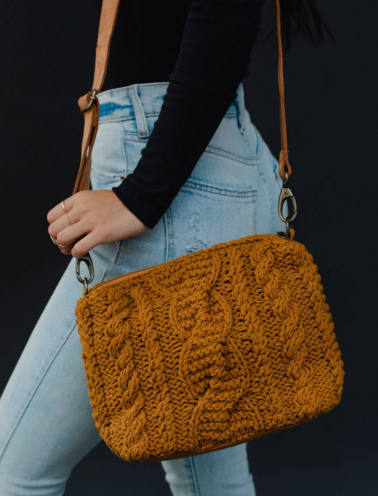 Cable Knit Crossbody