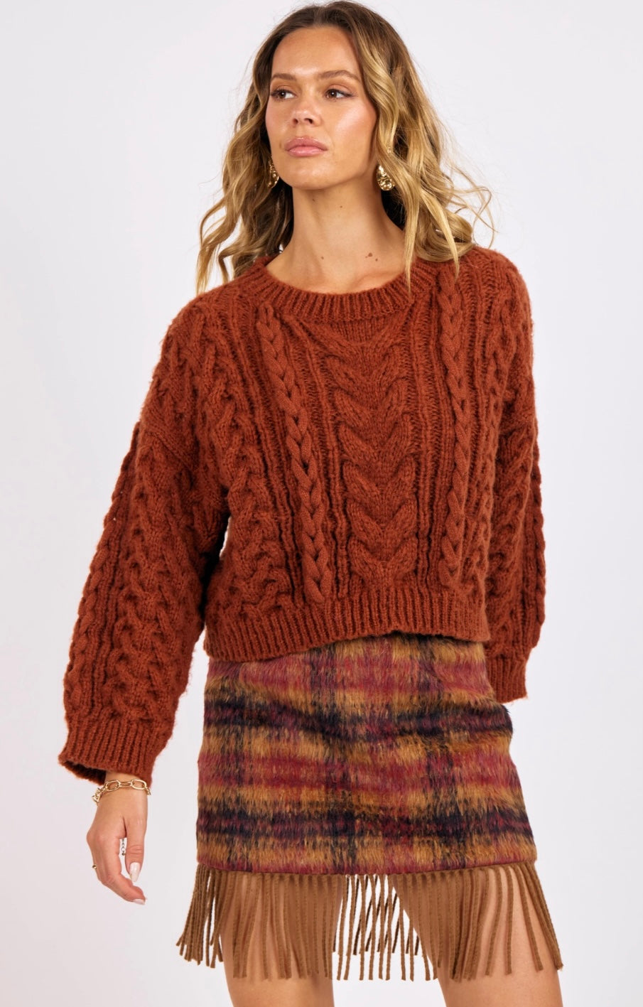 Louisa Cable Knit Sweater