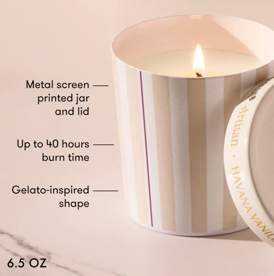 #18 Havana Vanilla Caffe Capri Gelato Cup Candle