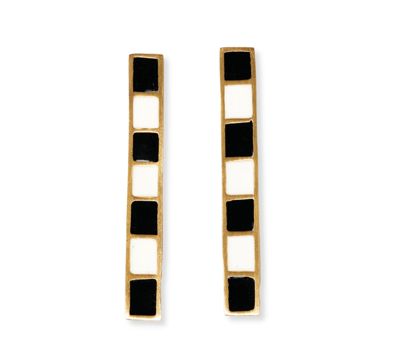 Adele Colorblock Bar Earrings