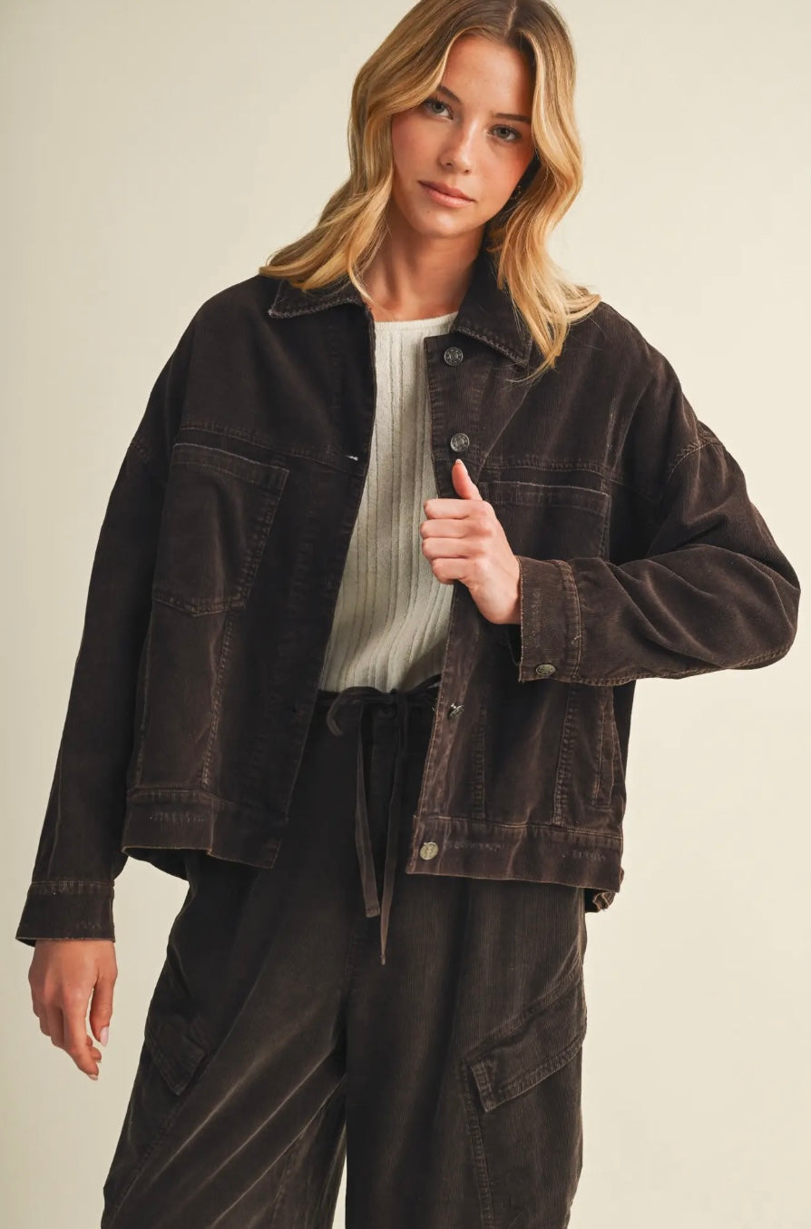 Espresso Corduroy Jacket