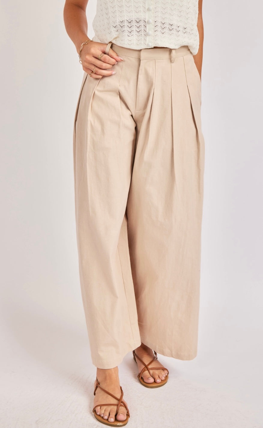 Two Step Pleated Pants