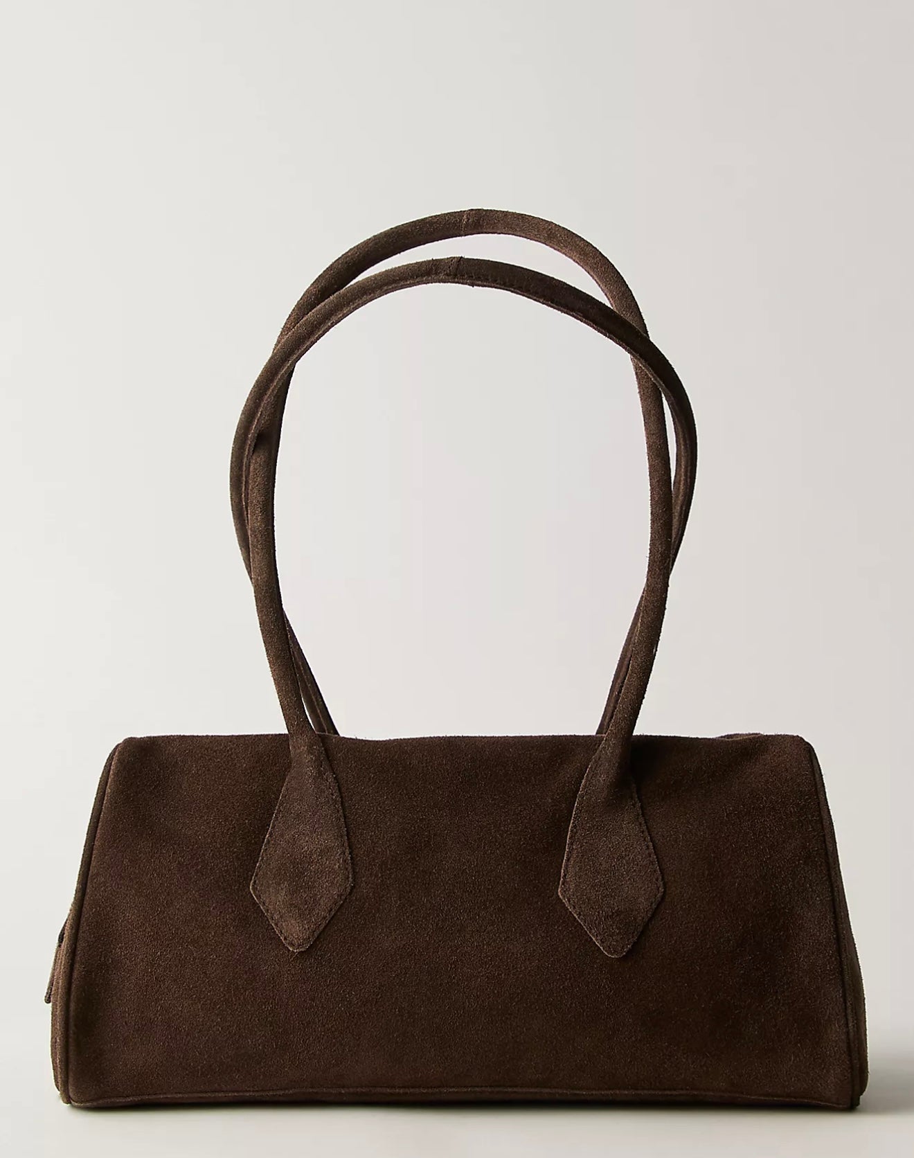 Sierra Suede Shoulder Bag/Chocolate