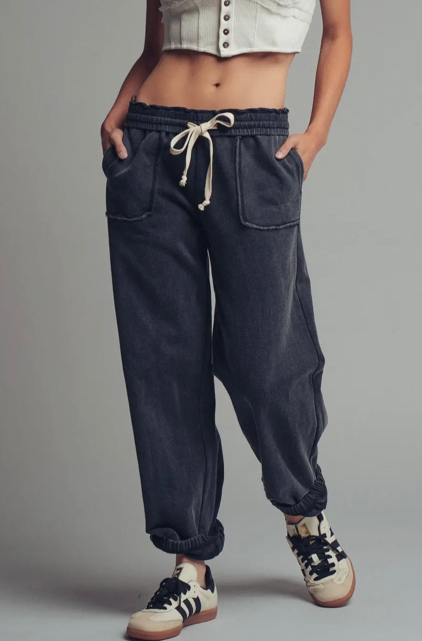 Wide Leg Jogger Pants
