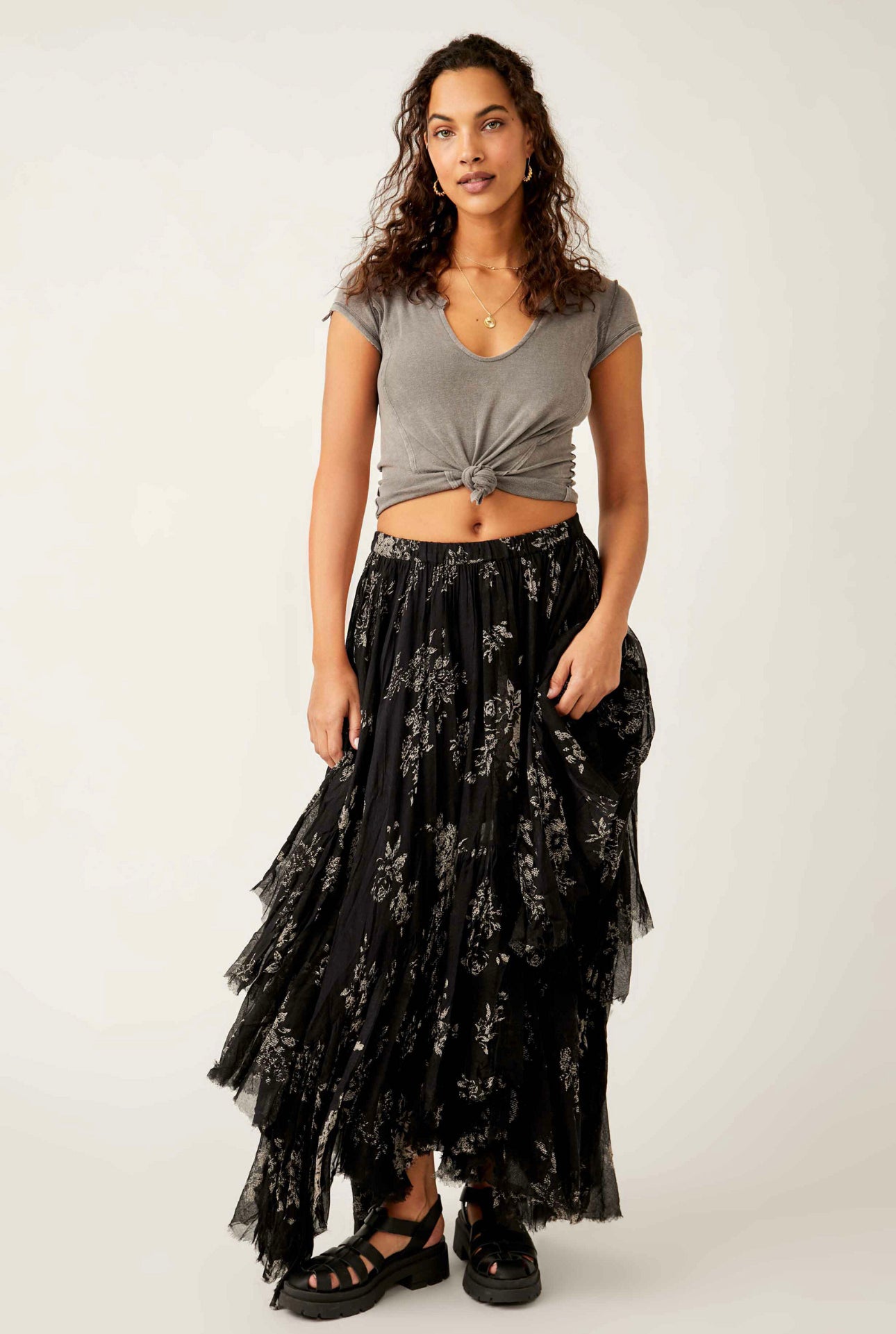 Printed Clover Skirt
