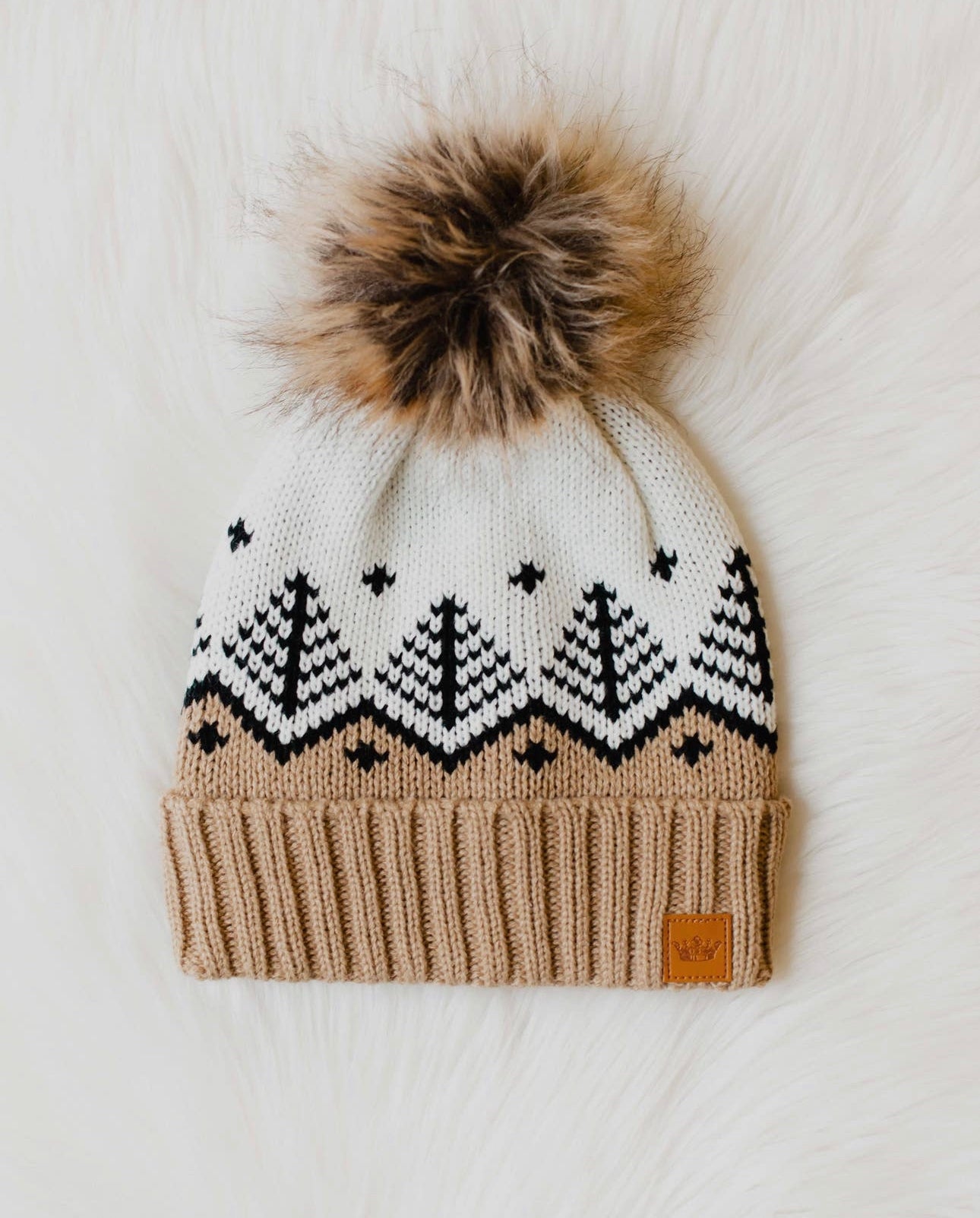 Knitted Beanie and Mitten Set