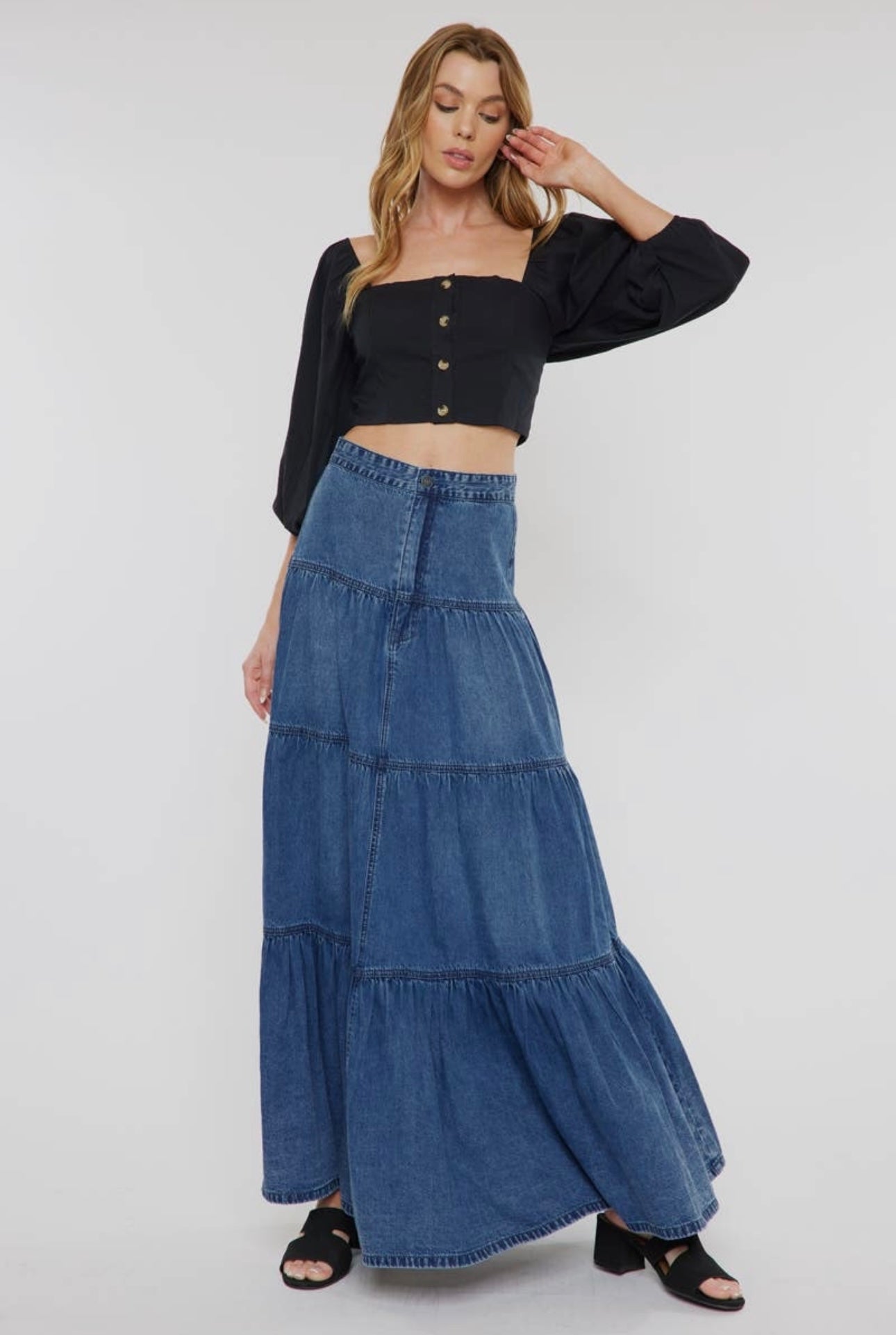 Maxi Denim Skirt