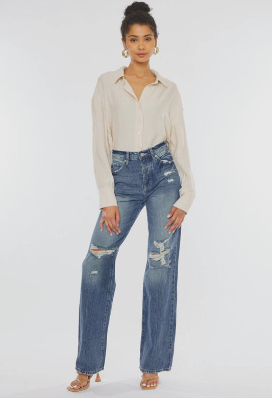 90’s Ultra High Rise Wide Leg Jeans