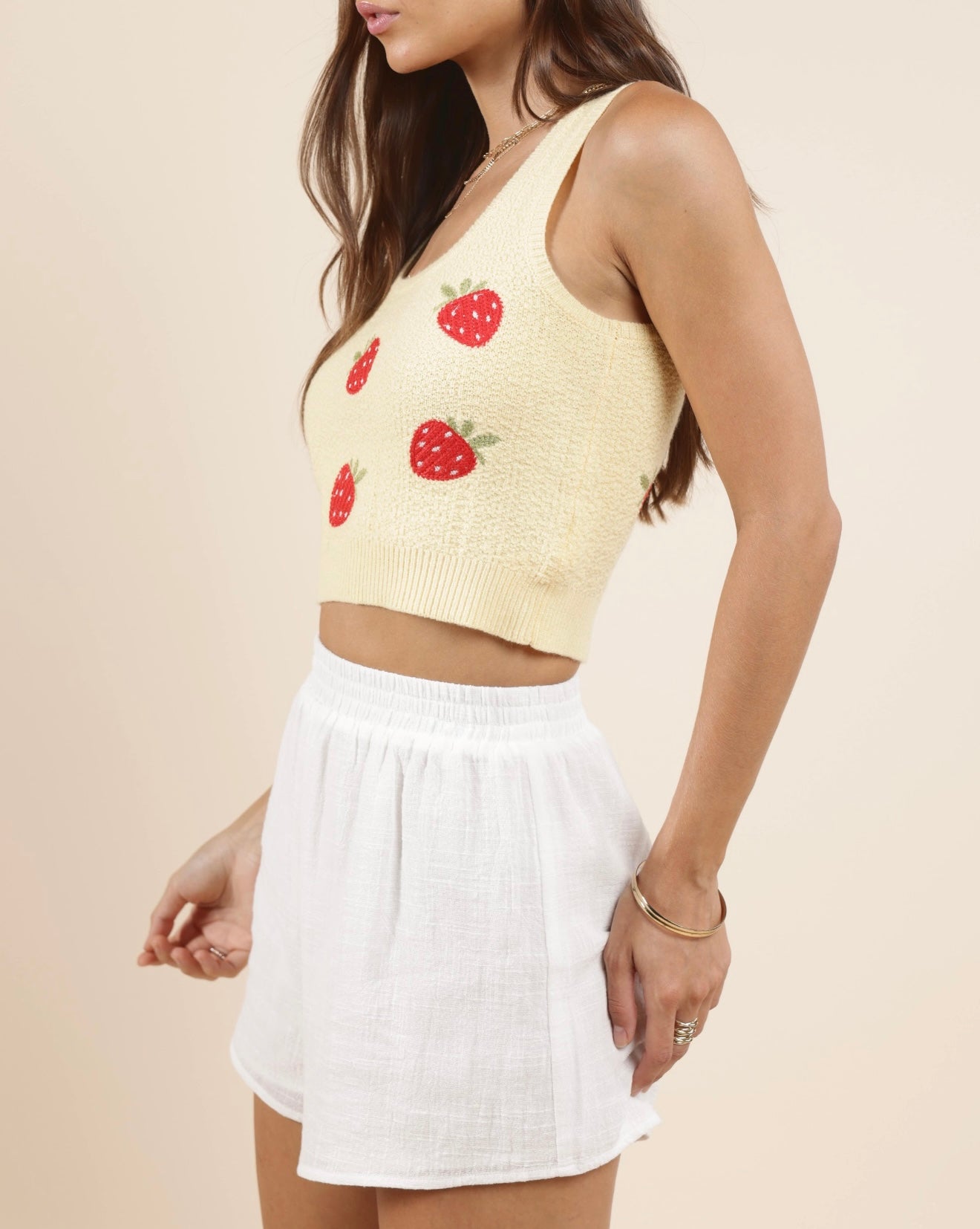 Berry Cake Embroidered Tank
