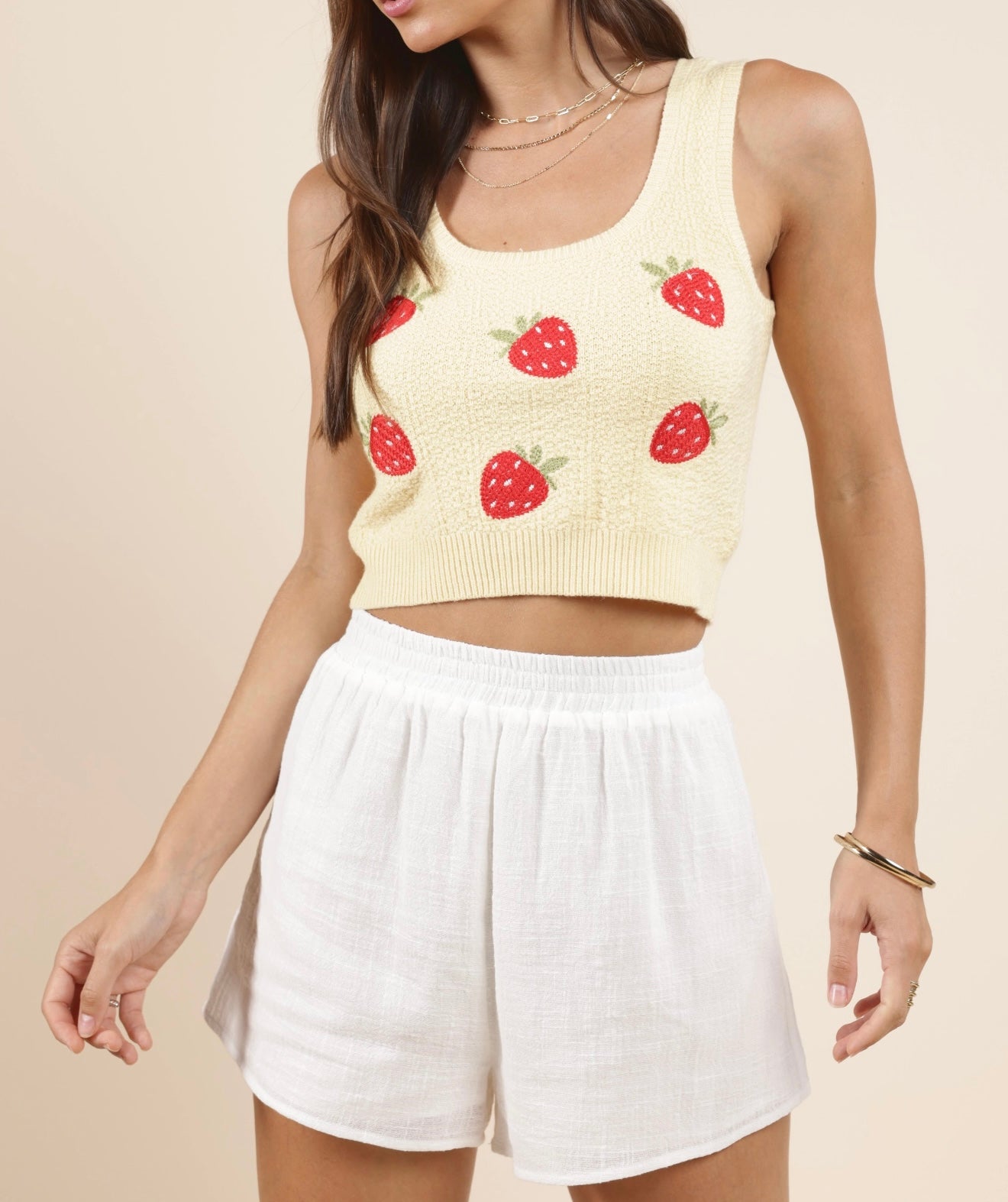 Berry Cake Embroidered Tank