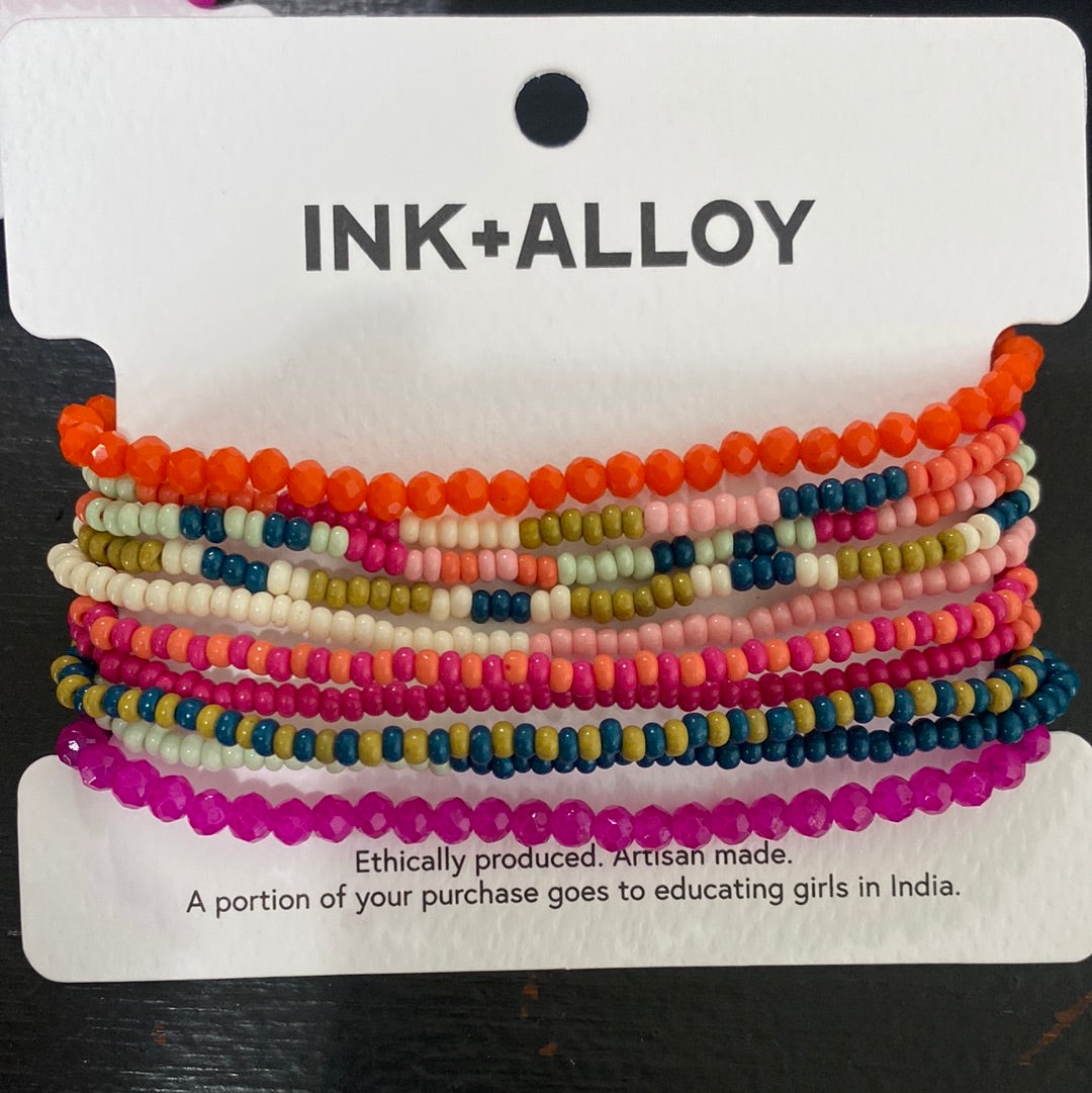 10 Strand Beaded Bracelet