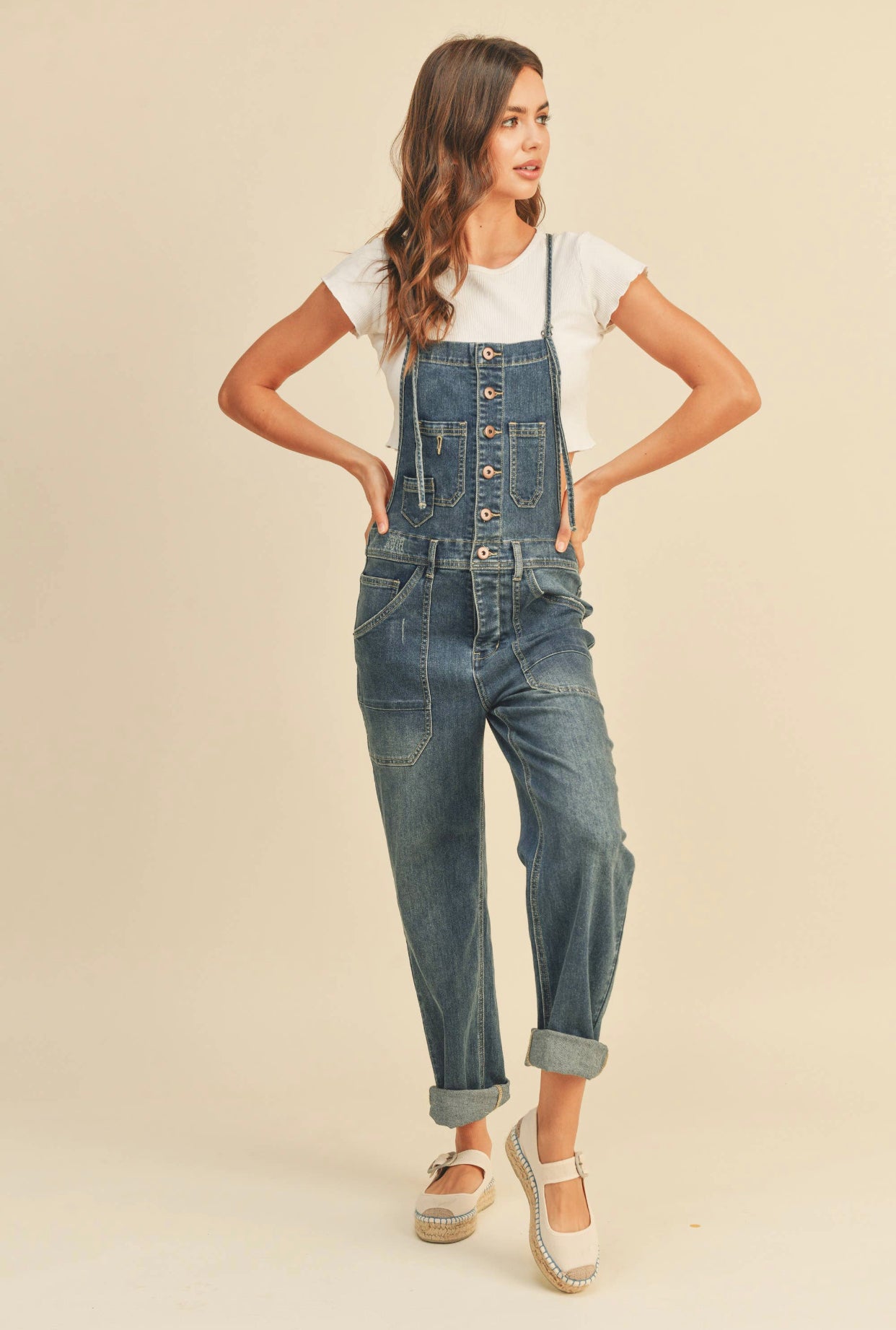 Stretch Denim Overall