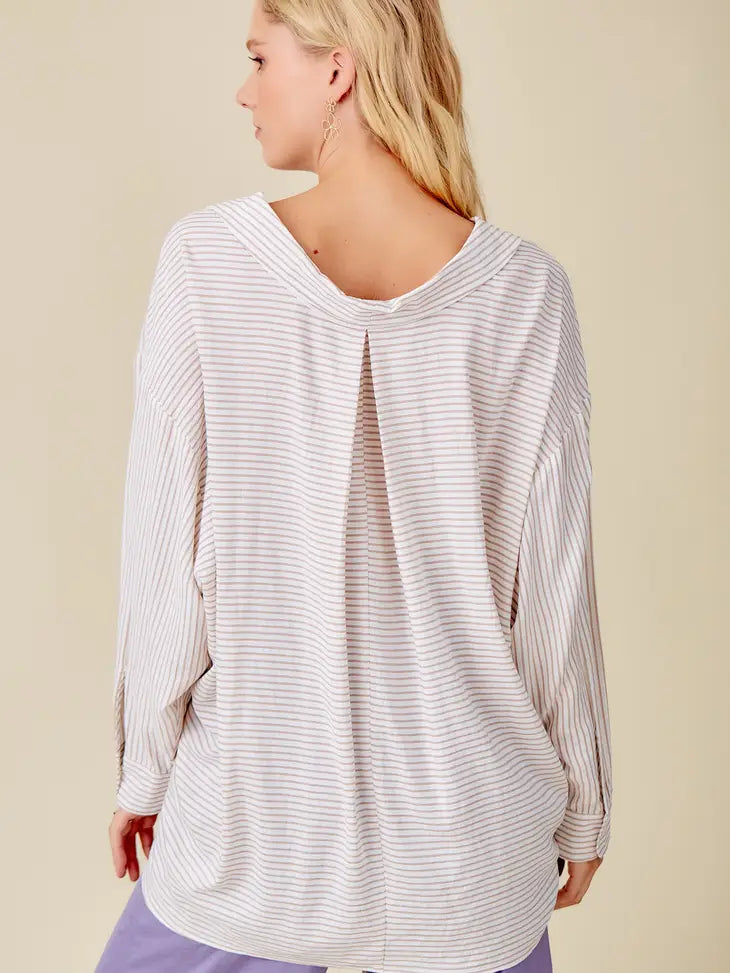 Beige Button Down Shirt