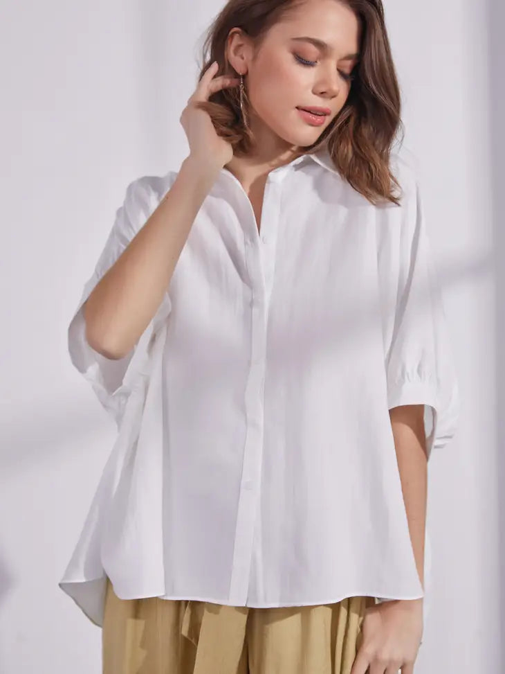 Relaxed Dolman Sleeve Shirt