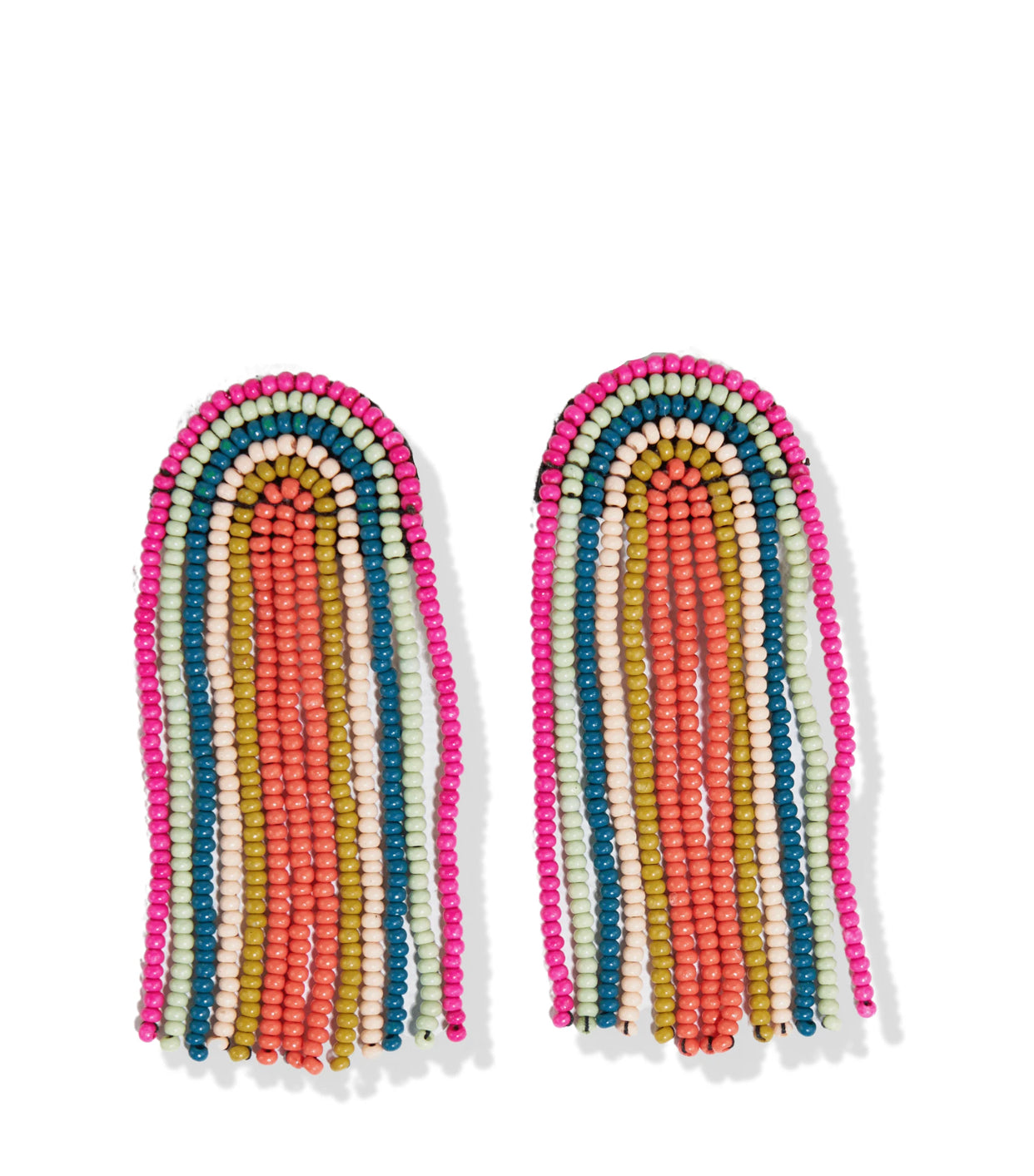 Rainbow Fringe Earrings