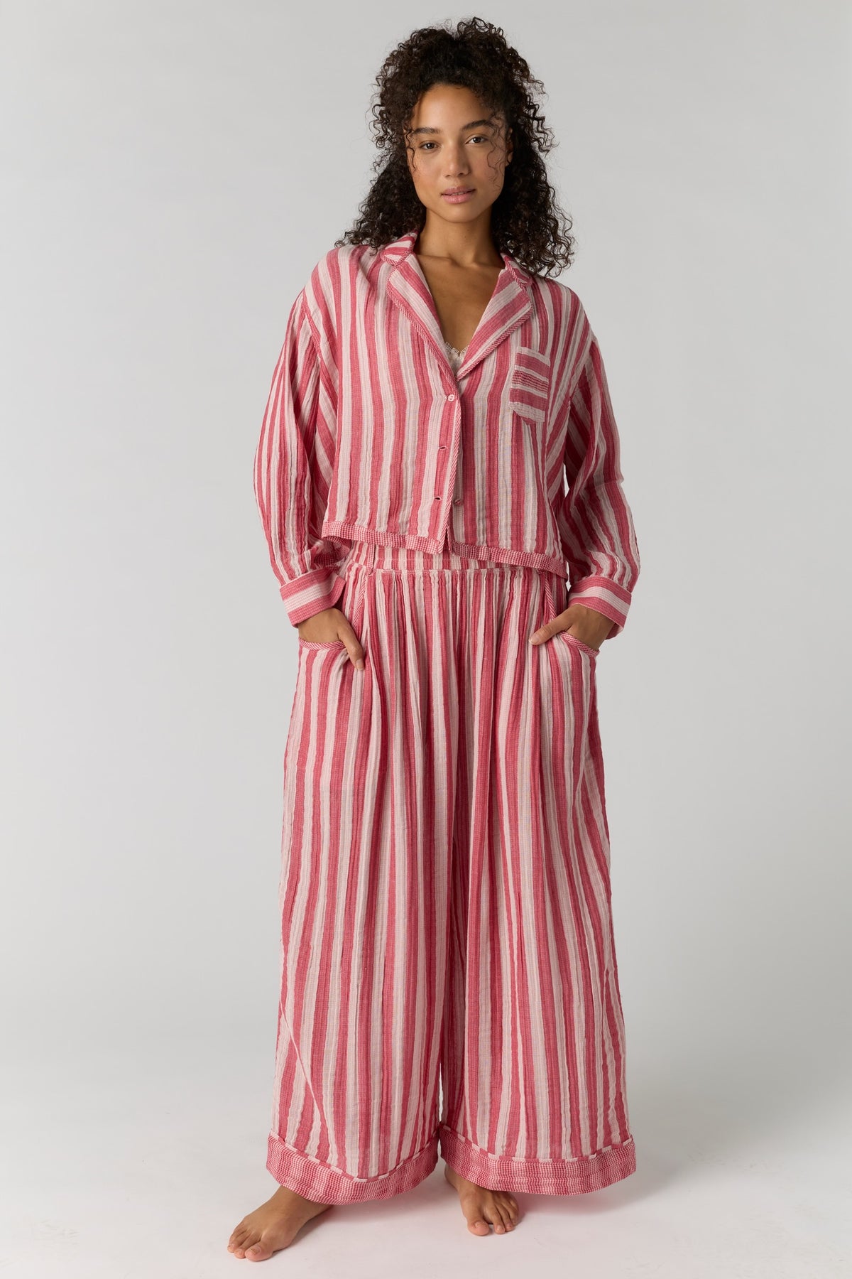 One and Done PJ Pant Red Combo