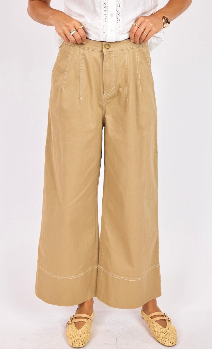 Seeding Contrast Stitch Pants