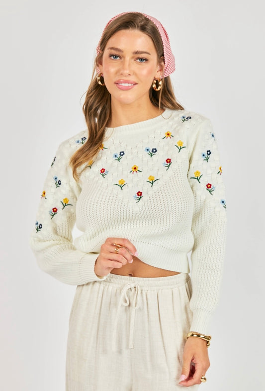 Bettie Embroidered Sweater