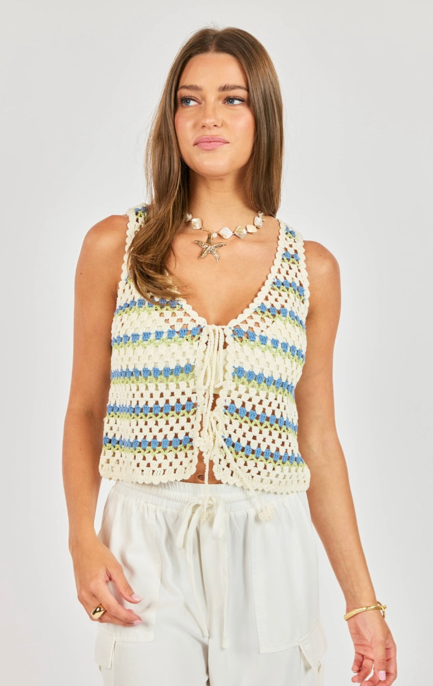 Stairsteps Crochet Vest