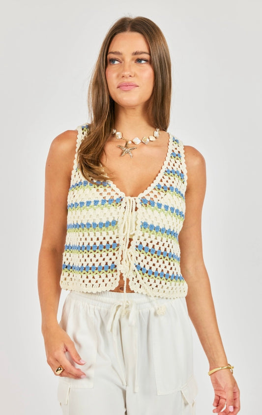 Stairsteps Crochet Vest