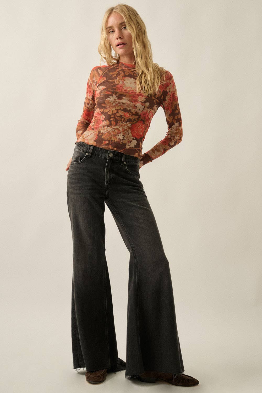 #18 Chocolate Mock Neck