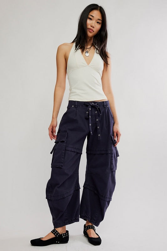 Reef Curved Cargo Pants Twill/ Black