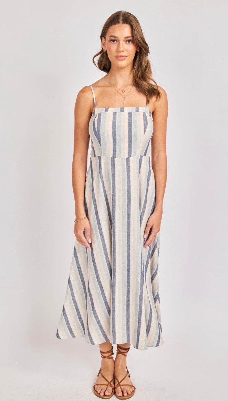Sweetgrass Stripe Midi Dress