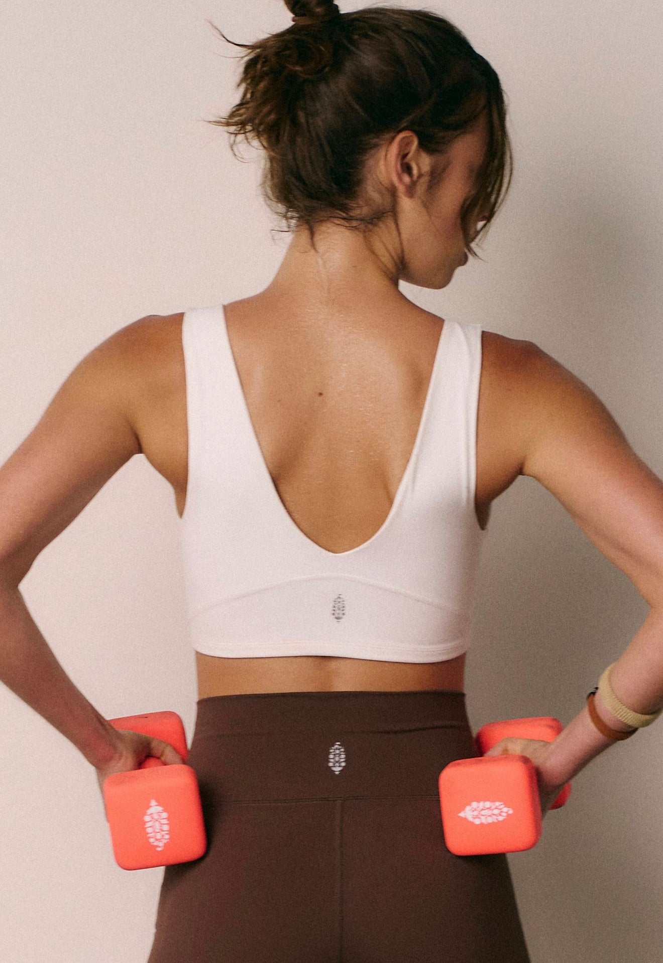 Never Better Crop Cami/ White