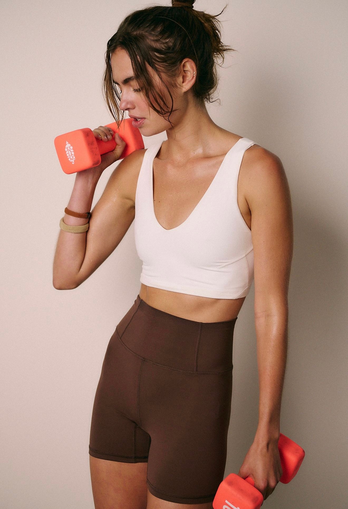 Never Better Crop Cami/ White