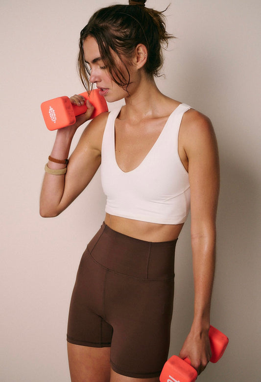 Never Better Crop Cami/ White