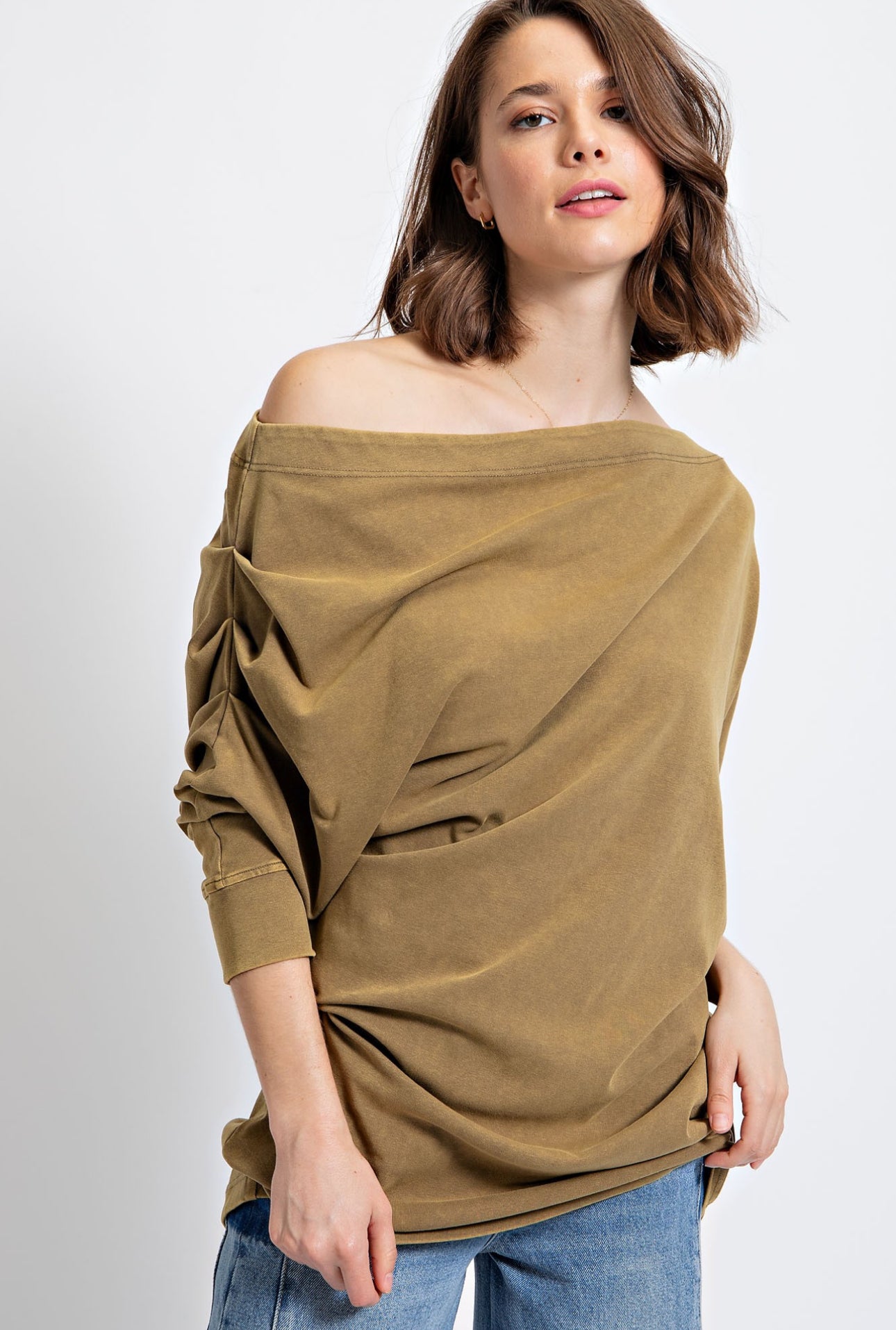 Off The Shoulder Terry Tunic