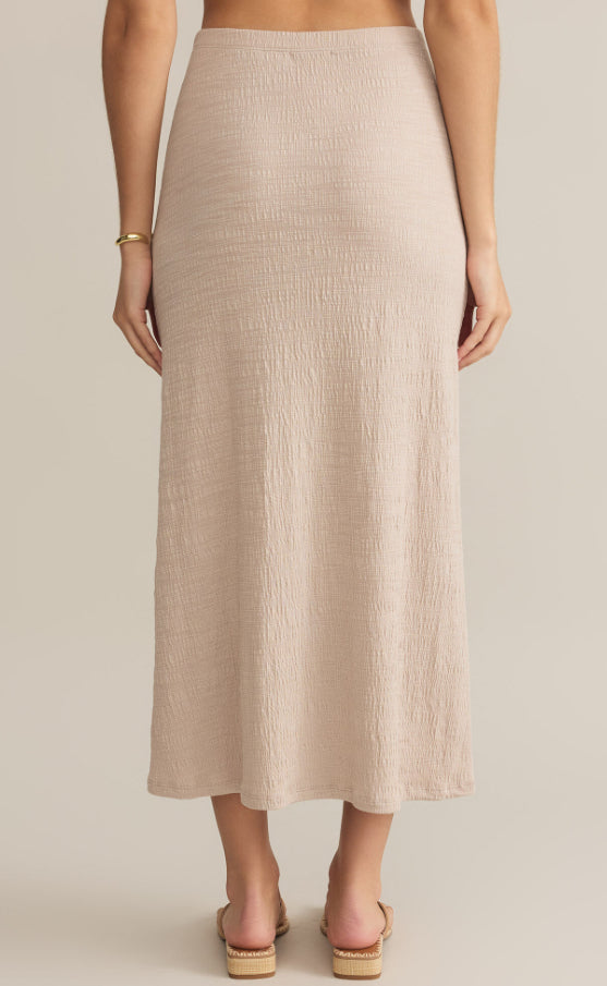 Delavine Textured Midi Skirt