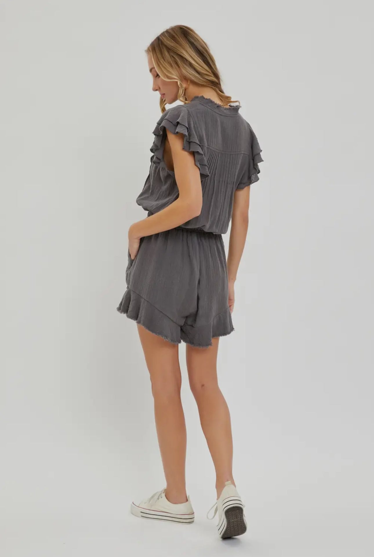 One and Done Casual Ruffle Romper