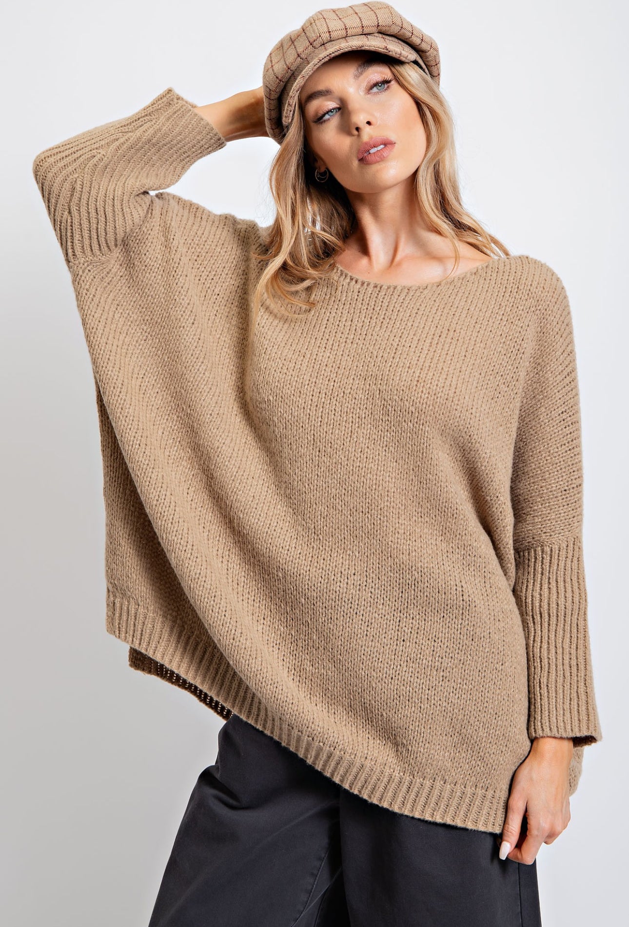 Dolman Loose Fit Knitted Sweater