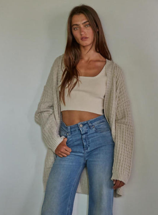 Reggie Waffle Cardigan