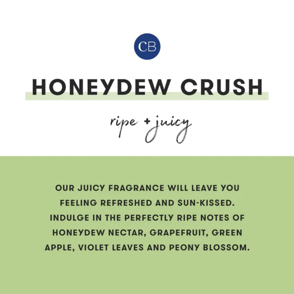 #18 Honeydew Crush Blue Petite Signature Candle