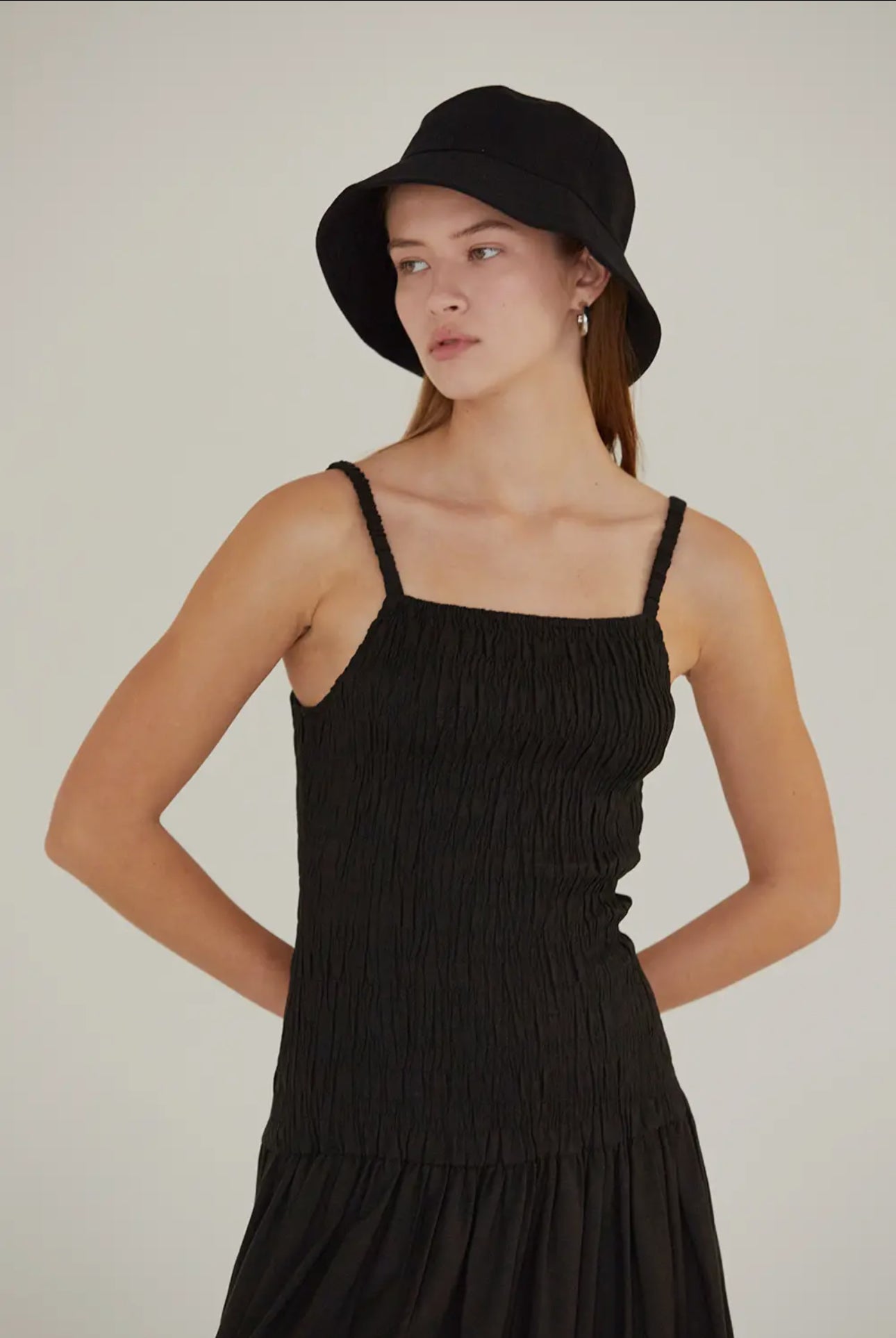 Simona Smocked Bodice Midi Dress