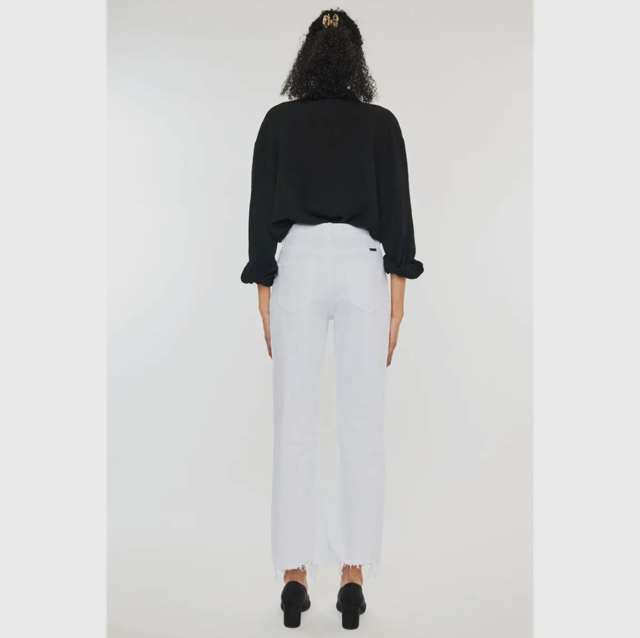 High Rise Slim Wide Leg