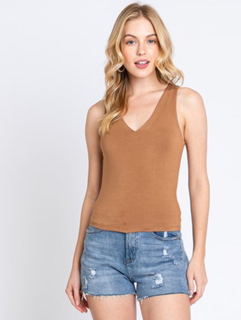Double Layer Cropped Tank