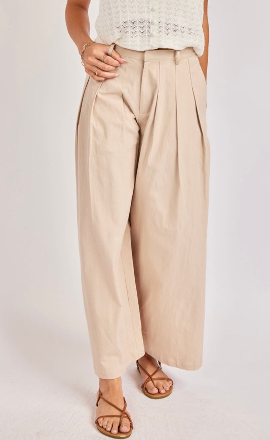 Two Step Pleated Pants