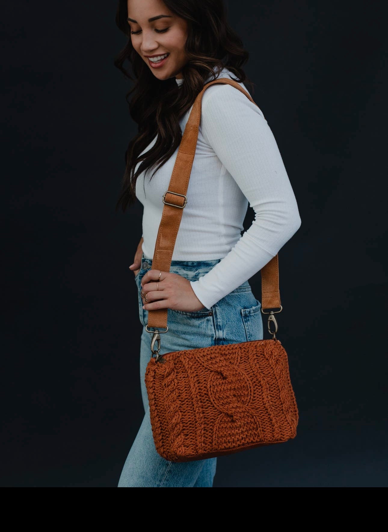 Cable Knit Crossbody
