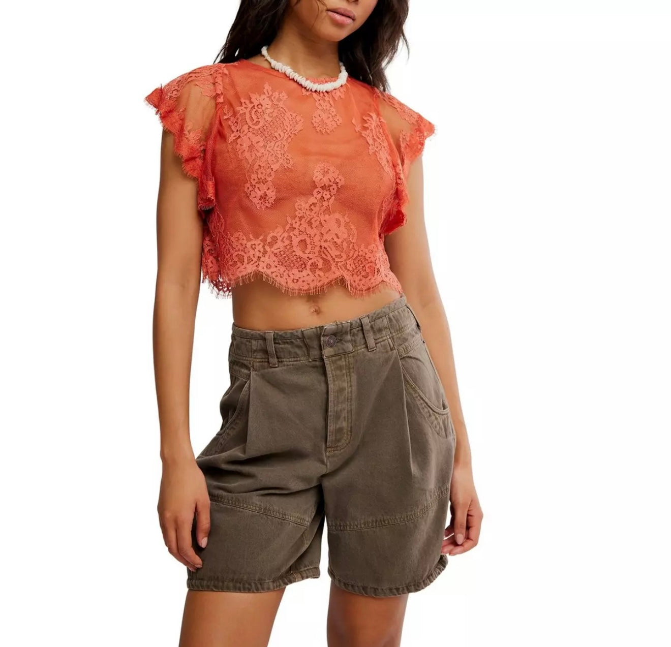 Lunar Ash Lace Top/ Sunset
